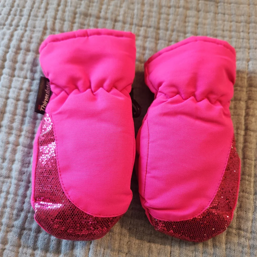 Joe Boxer girls pink thinsulate so gloves toddler One Size